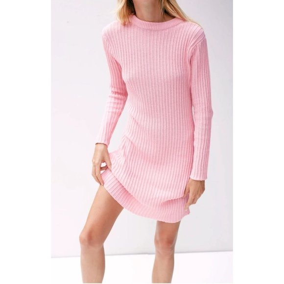 RUE STIIC Charli Pink Knit Dress Sz S NEW - Picture 2 of 6